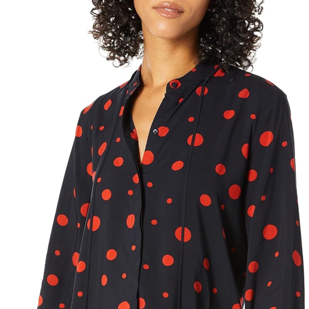 AG Adriano Goldschmied Women's Winslet Polka Dot Blouse